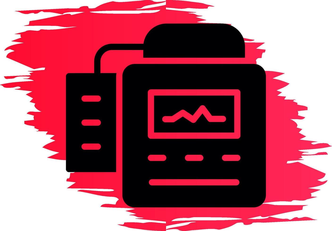 Defibrillator Creative Icon Design vector
