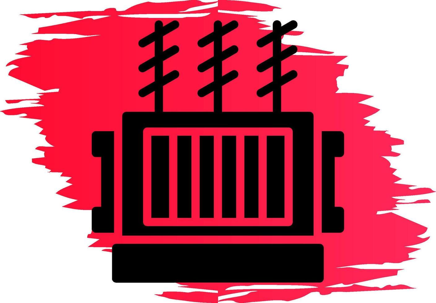 Power Transformer Creative Icon Design vector