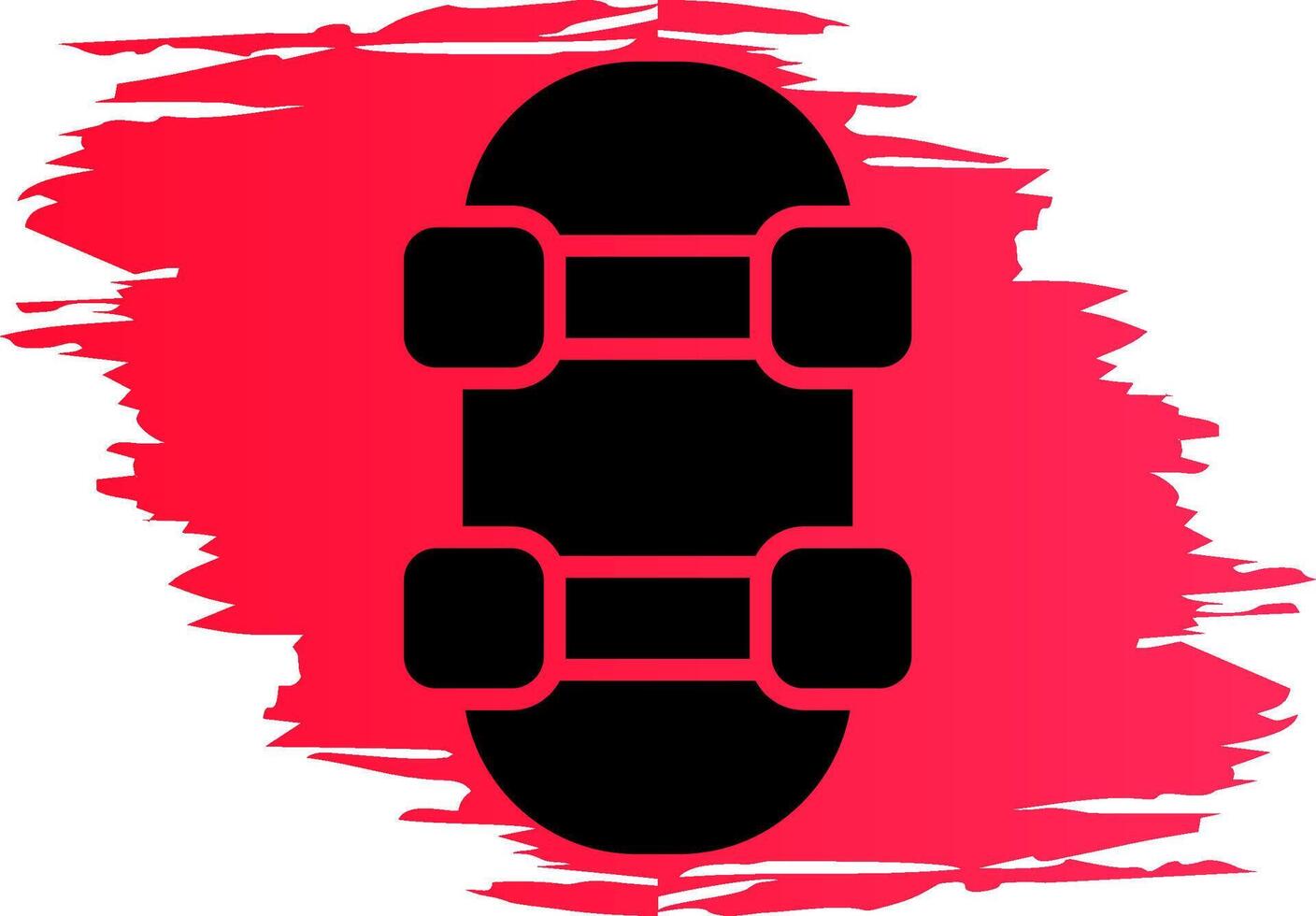 Skateboard Creative Icon Design vector