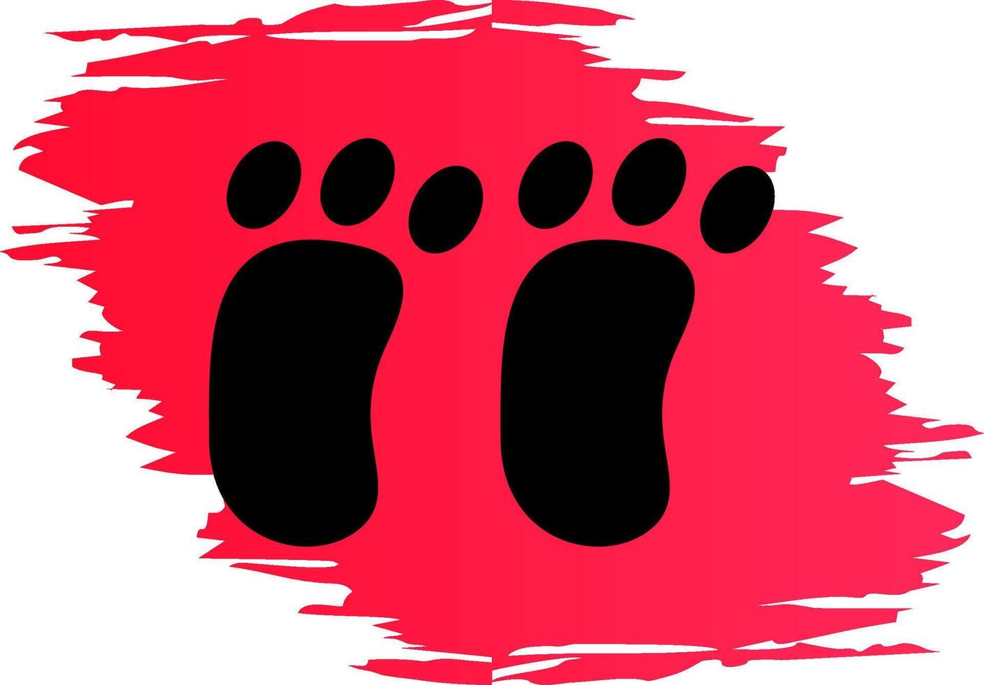 Footprint Creative Icon Design vector