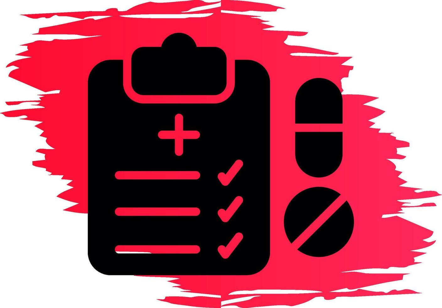 Medical Prescription Creative Icon Design vector