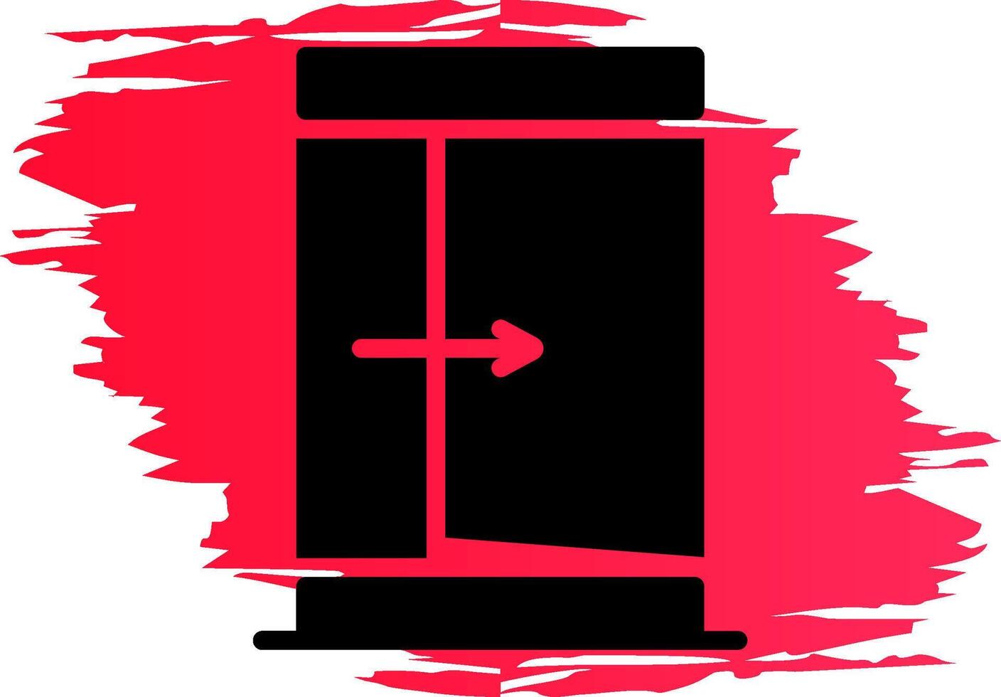 Exit Creative Icon Design vector