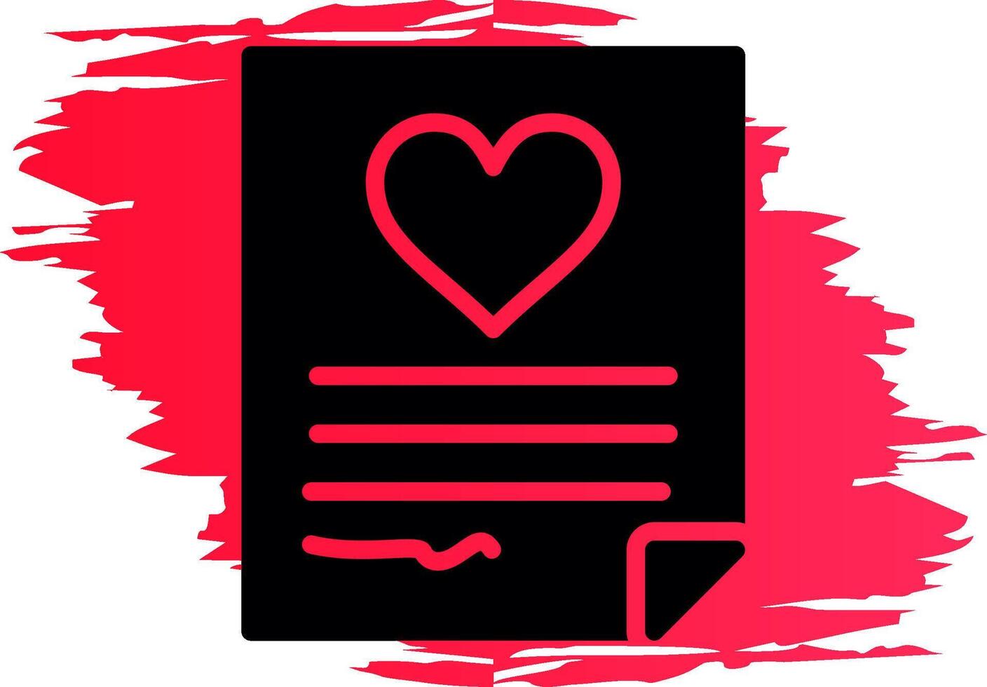 Wedding Contract Creative Icon Design vector