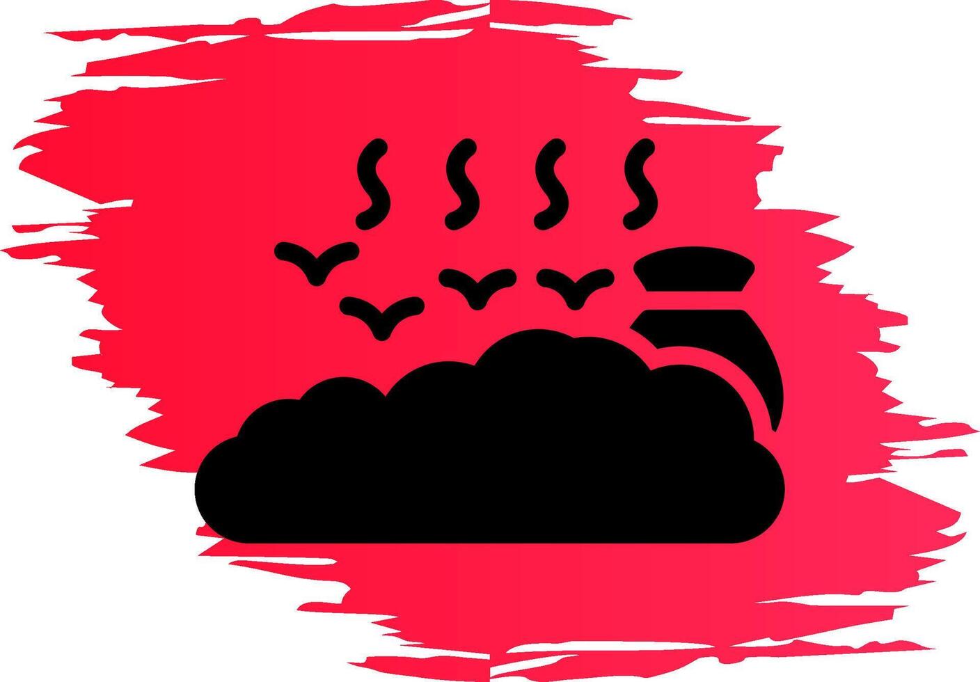 Landfill Creative Icon Design vector
