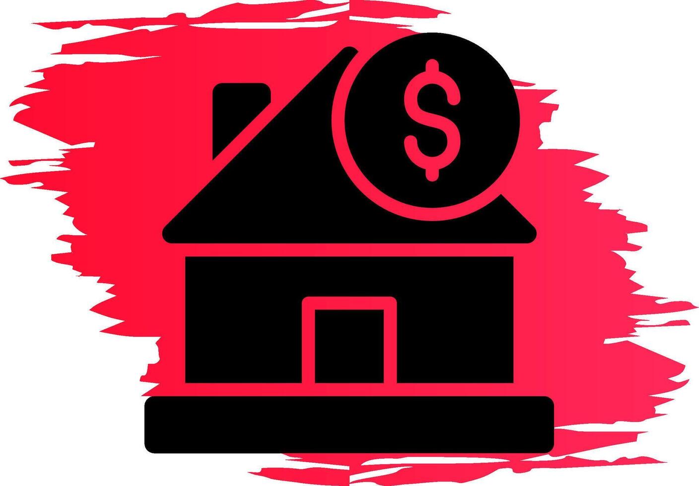 House Price Creative Icon Design vector