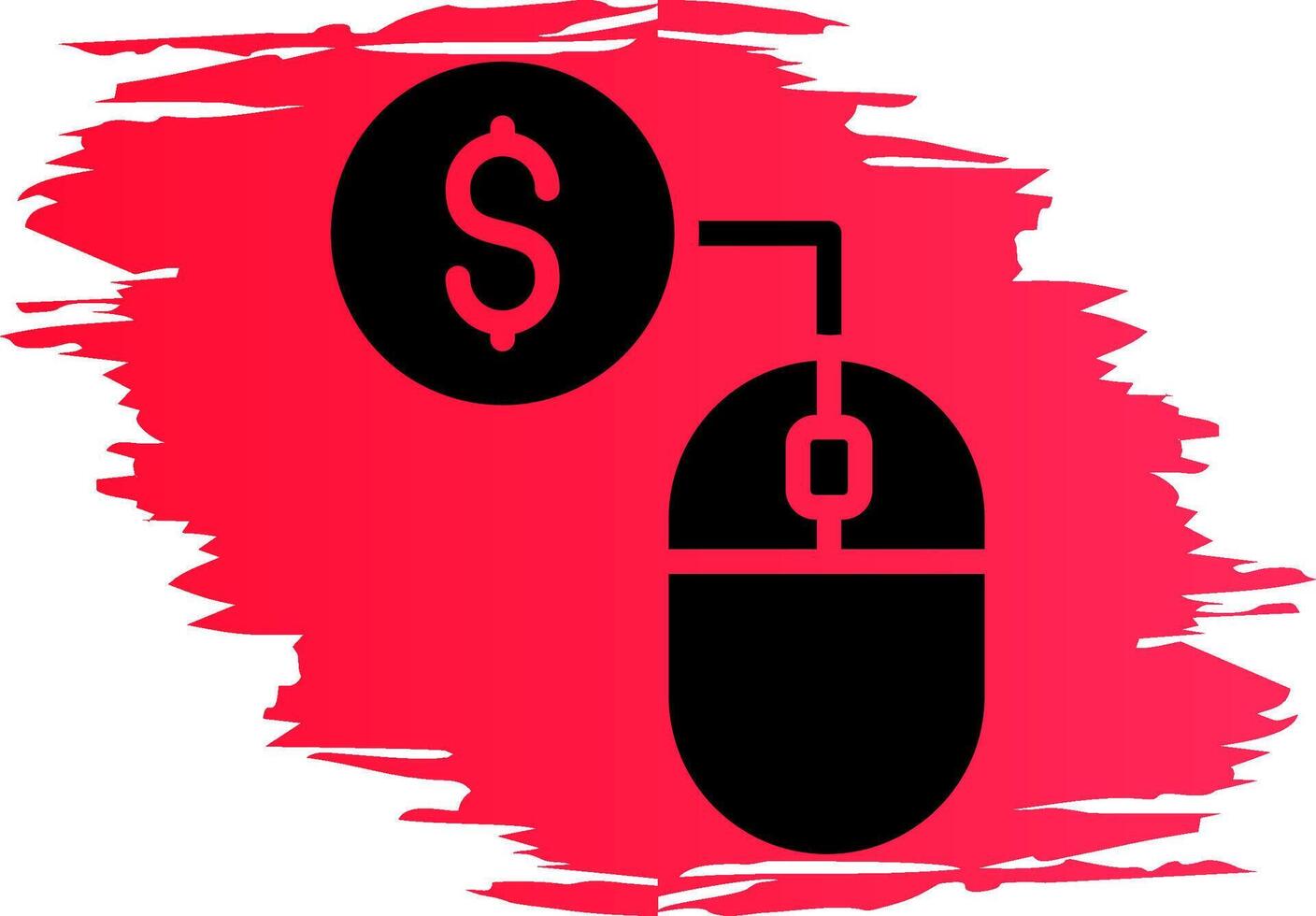 Pay Per Click Creative Icon Design vector