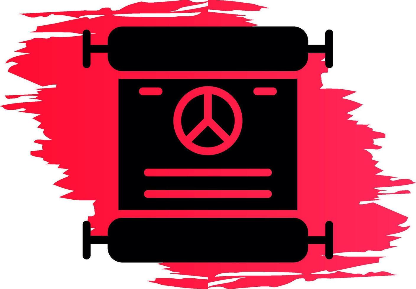 Peace Treaty Creative Icon Design vector