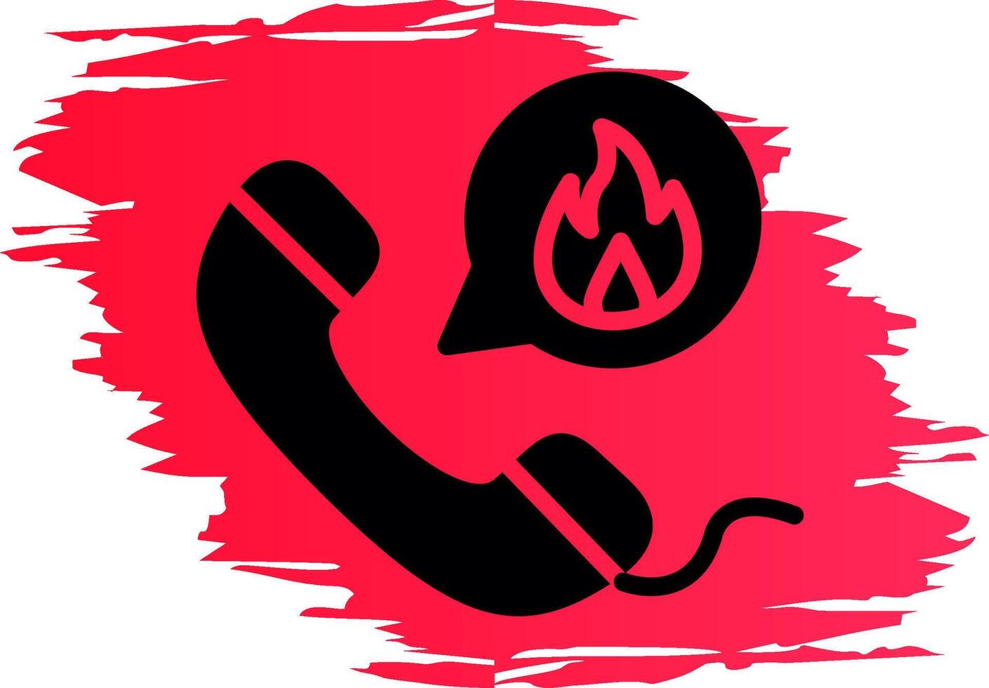 diseño de icono creativo de llamada de emergencia vector