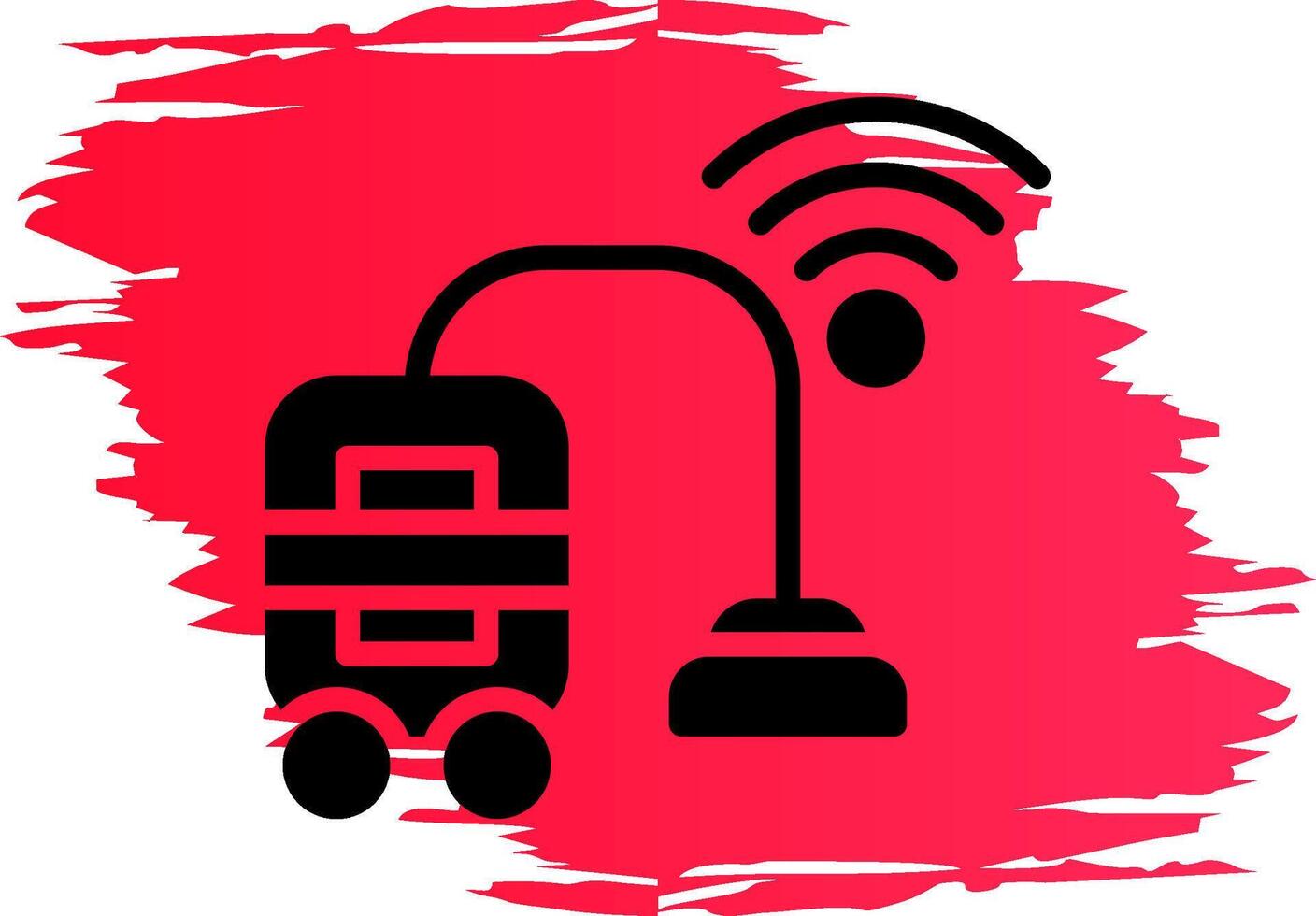 Smart Vacuum Creative Icon Design vector