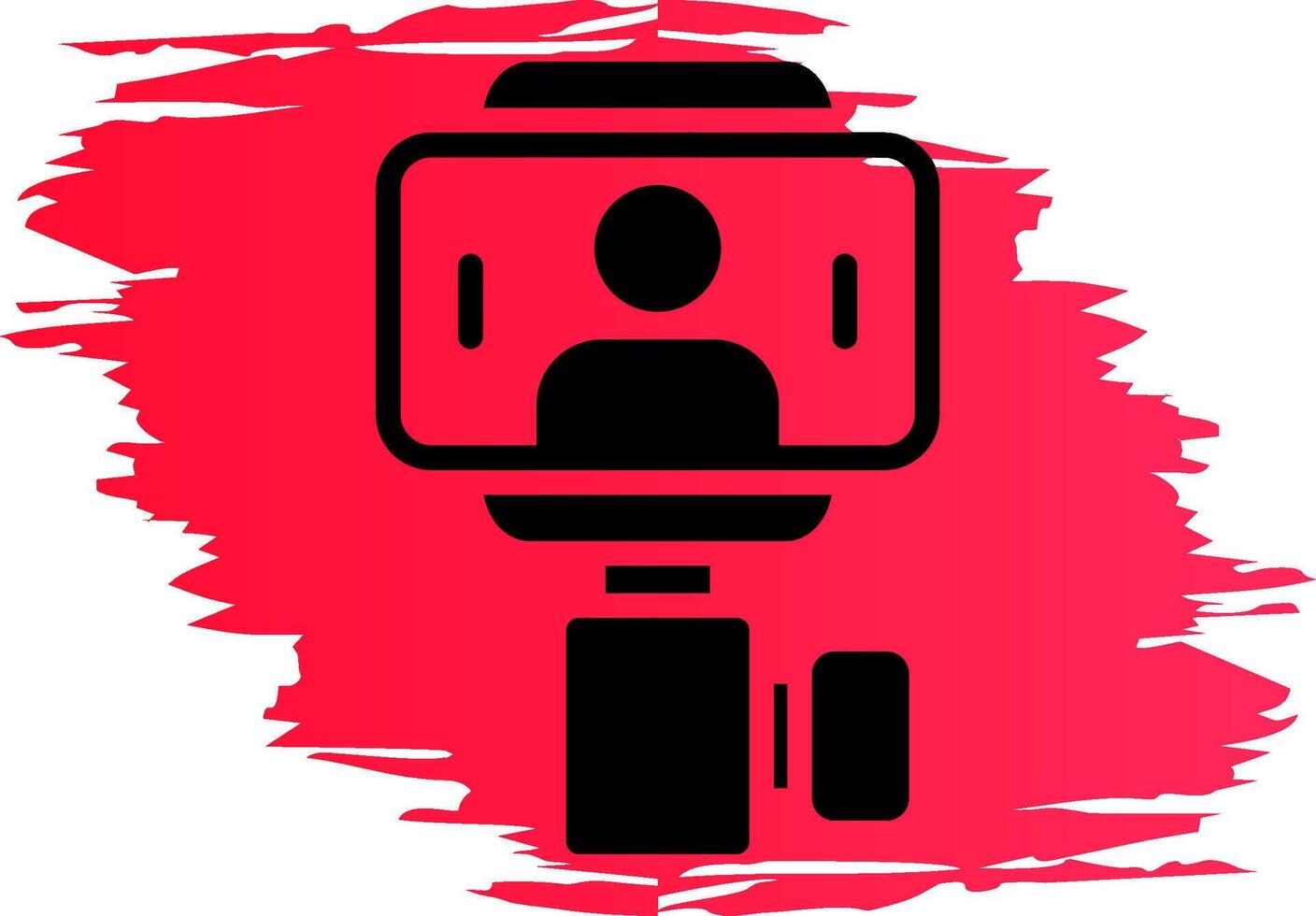Selfie Stick Creative Icon Design vector