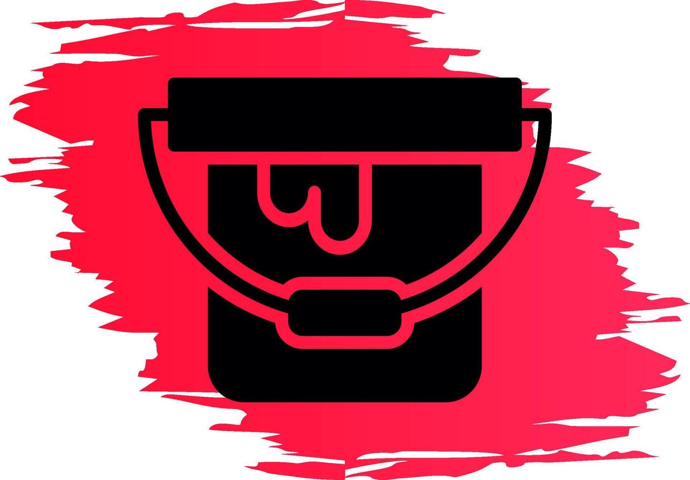 Paint Bucket Creative Icon Design vector