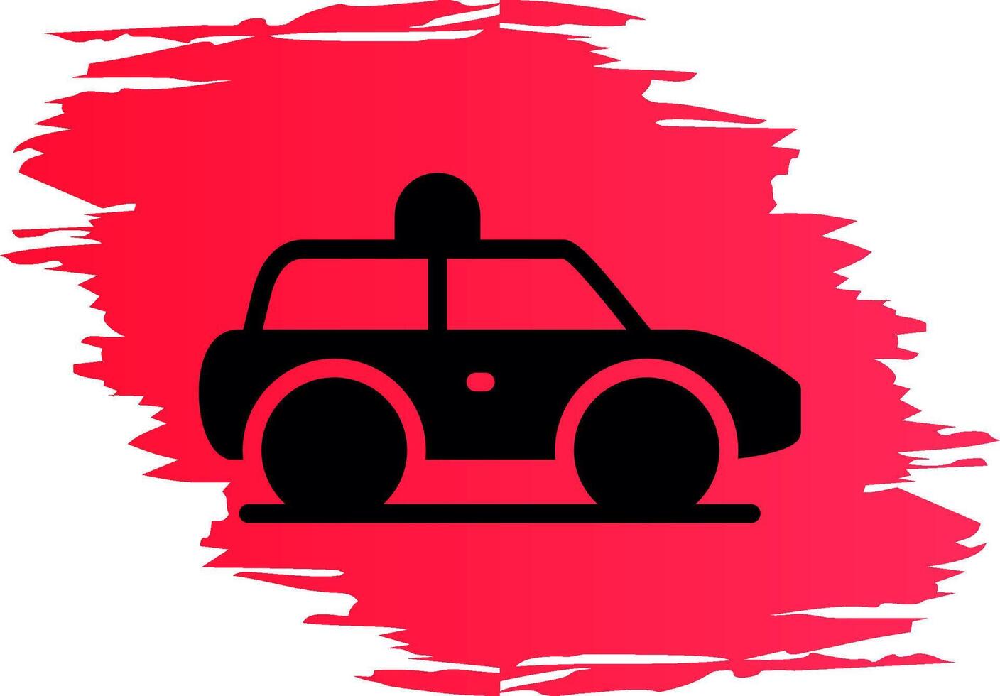 Police Car Creative Icon Design vector