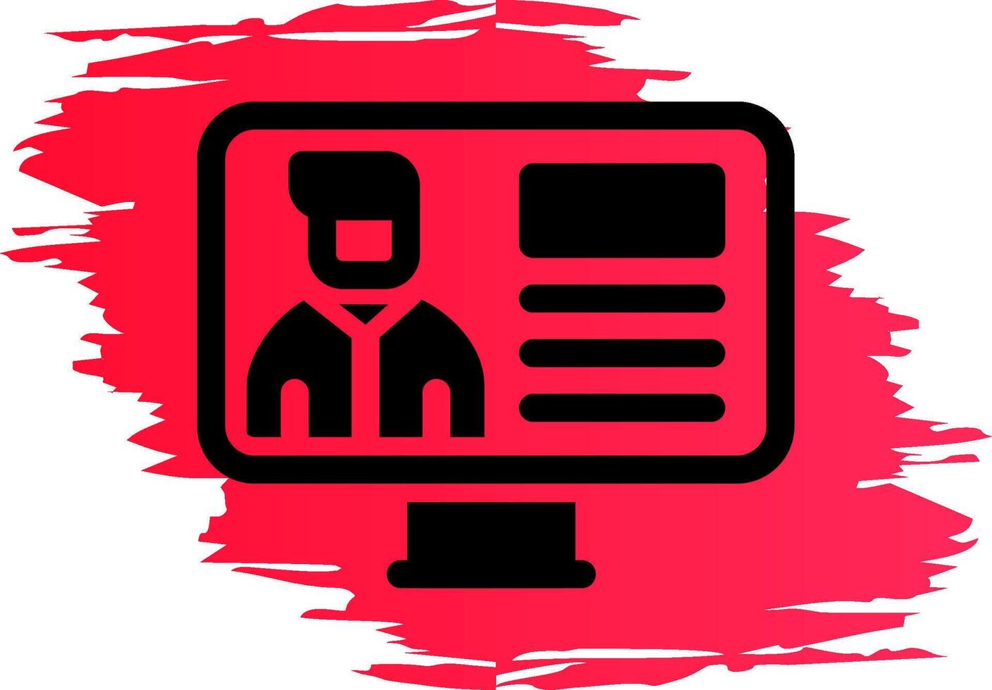 Online Lecture Creative Icon Design vector