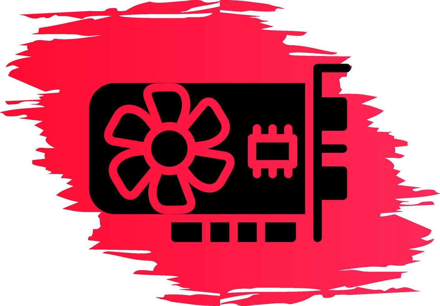 Graphic Card Creative Icon Design vector