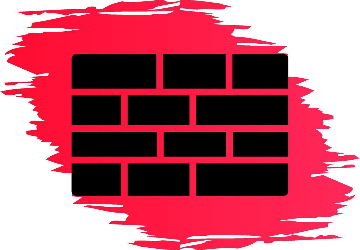 Brick Wall Creative Icon Design vector