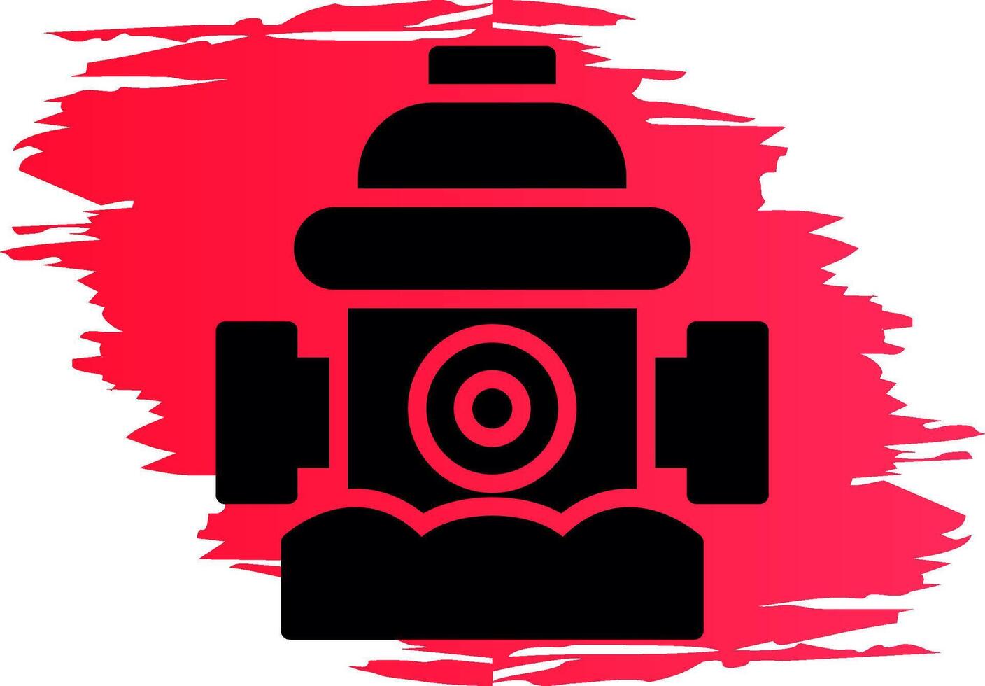 Fire Hydrant Creative Icon Design vector