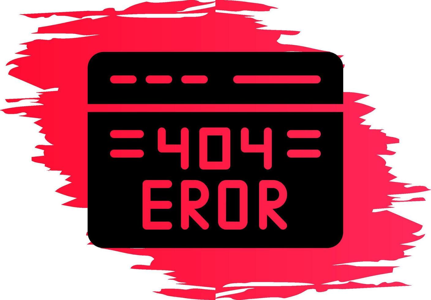 404 Error Creative Icon Design vector