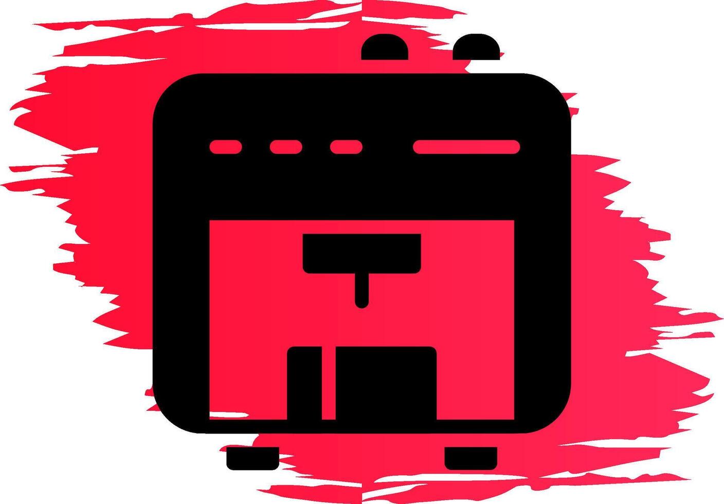 3D Printer Creative Icon Design vector