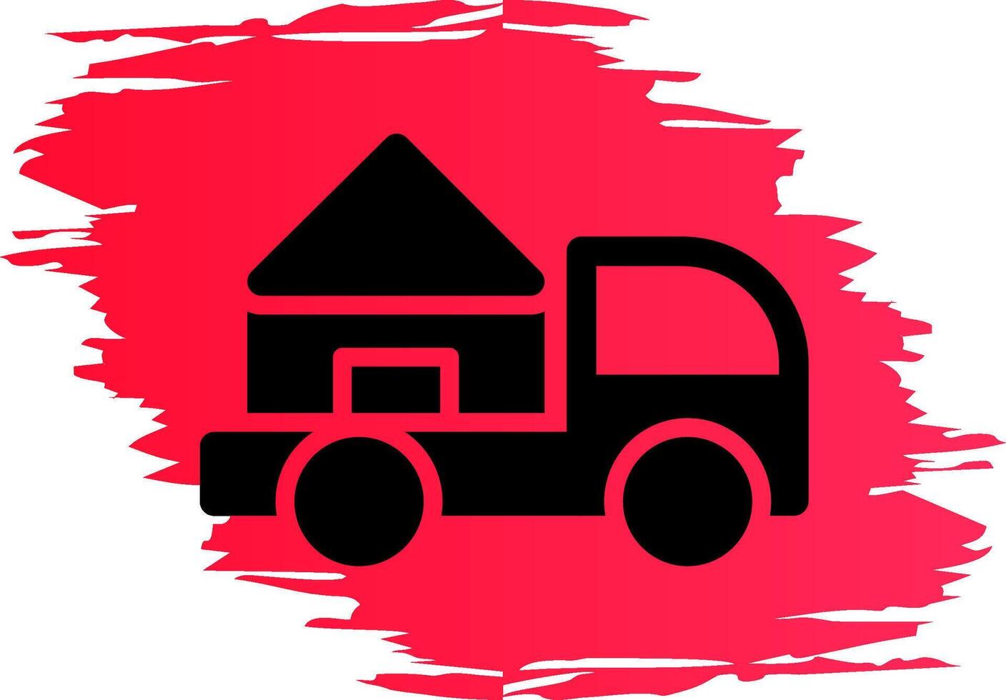 Moving Truck Creative Icon Design vector