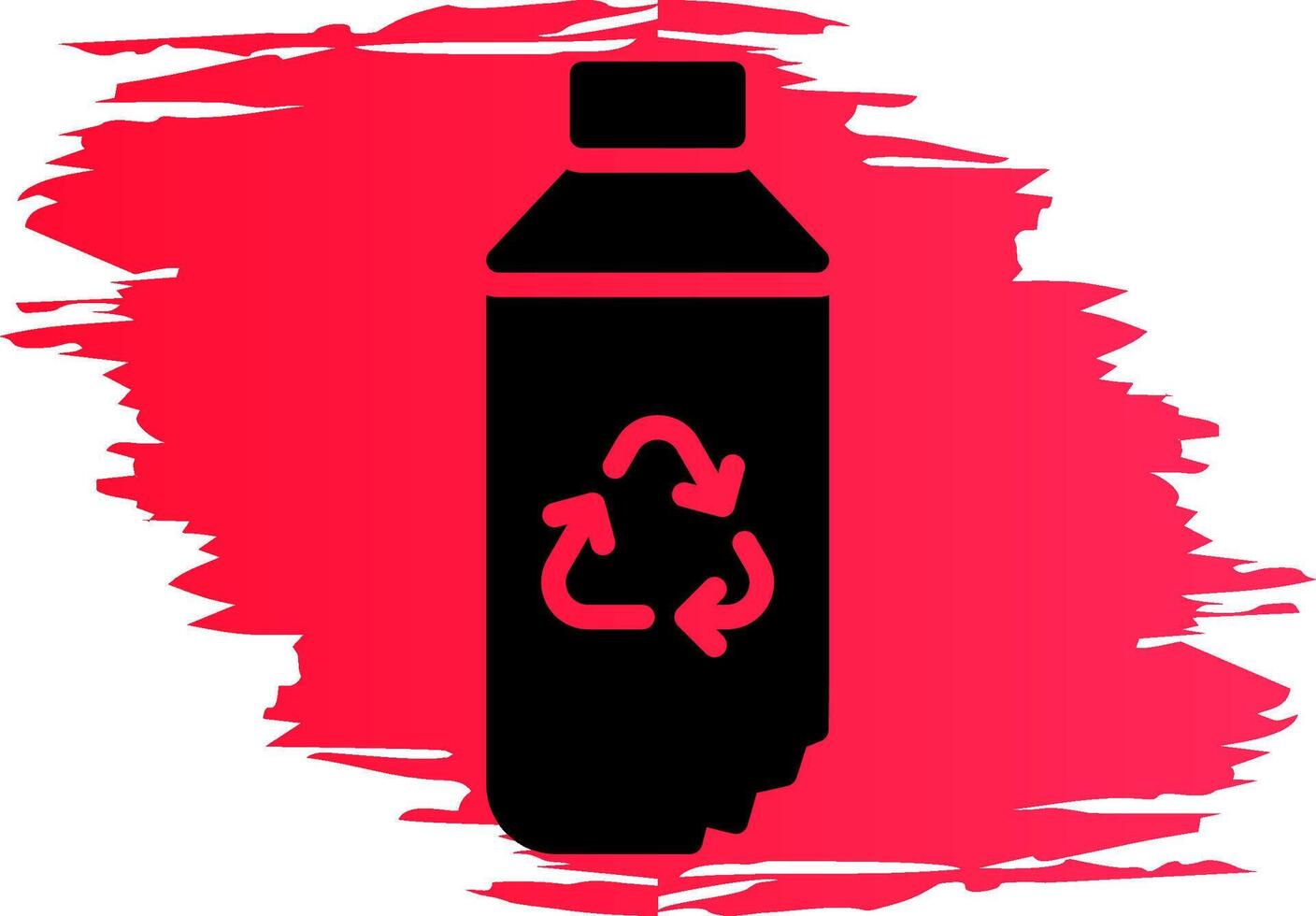 Water Bottle Creative Icon Design vector
