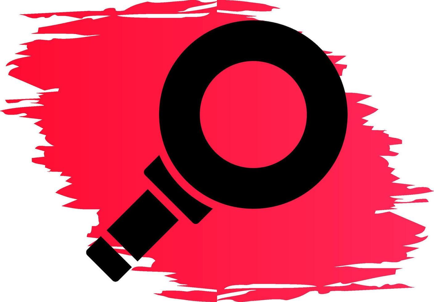 Magnifying Creative Icon Design vector