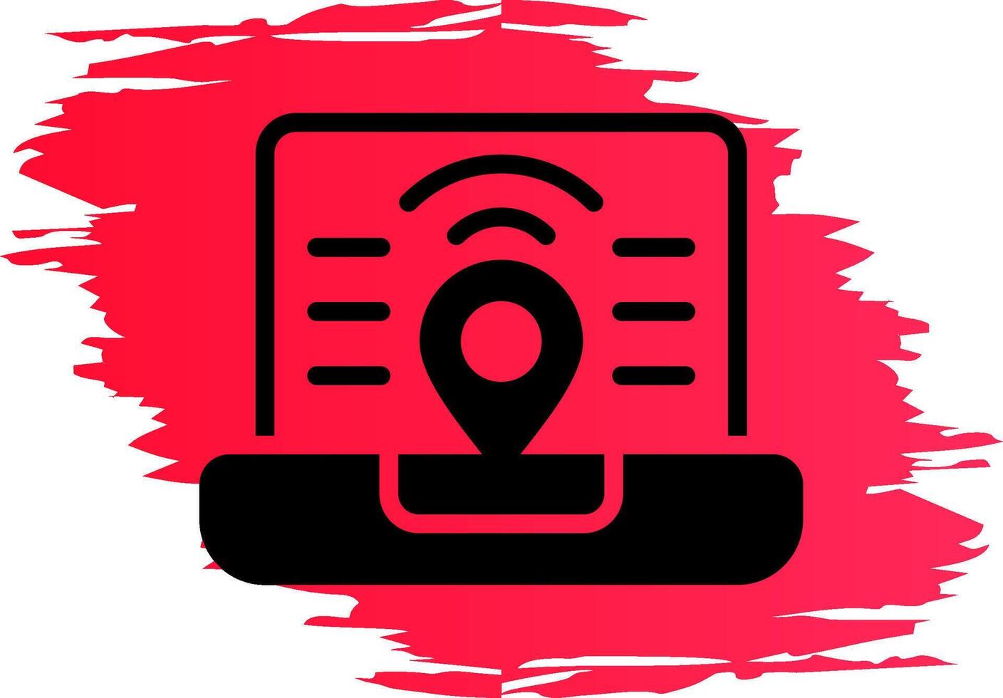 Digital Nomad Hub Creative Icon Design vector