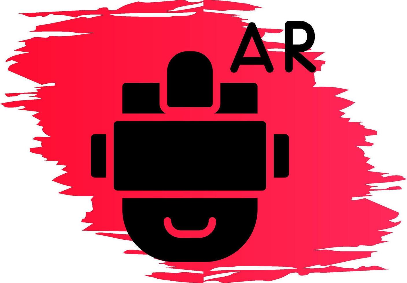 Ar Helmet Creative Icon Design vector