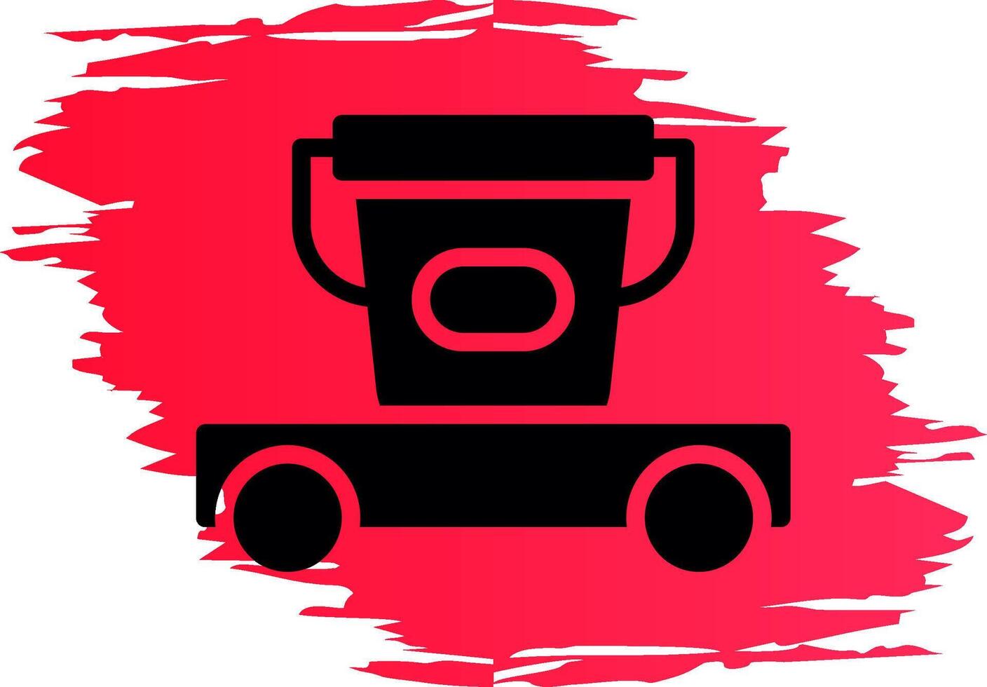 Cleaning Cart Creative Icon Design vector