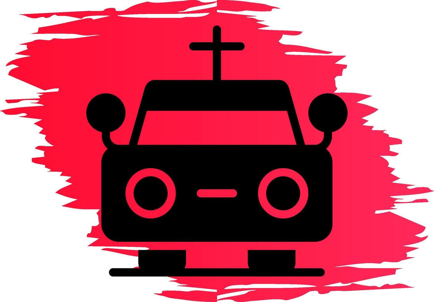 Hearse Creative Icon Design vector