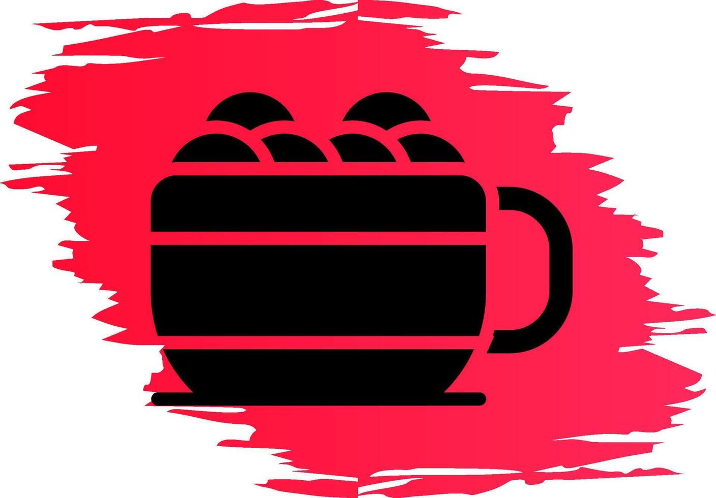 Hot Chocolate Creative Icon Design vector