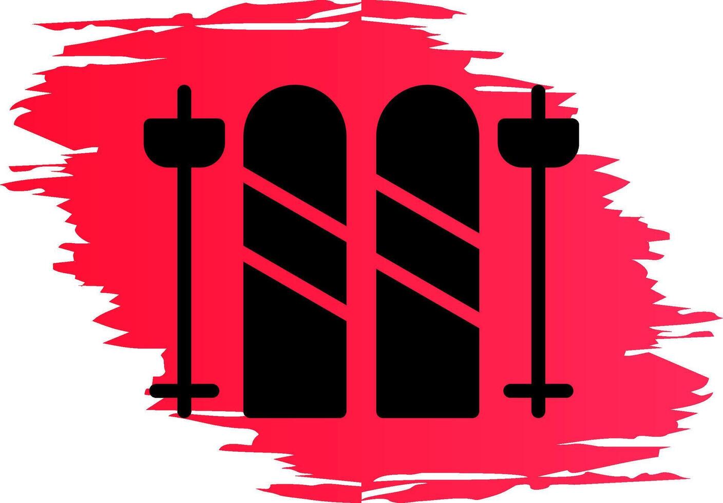 Skis Creative Icon Design vector