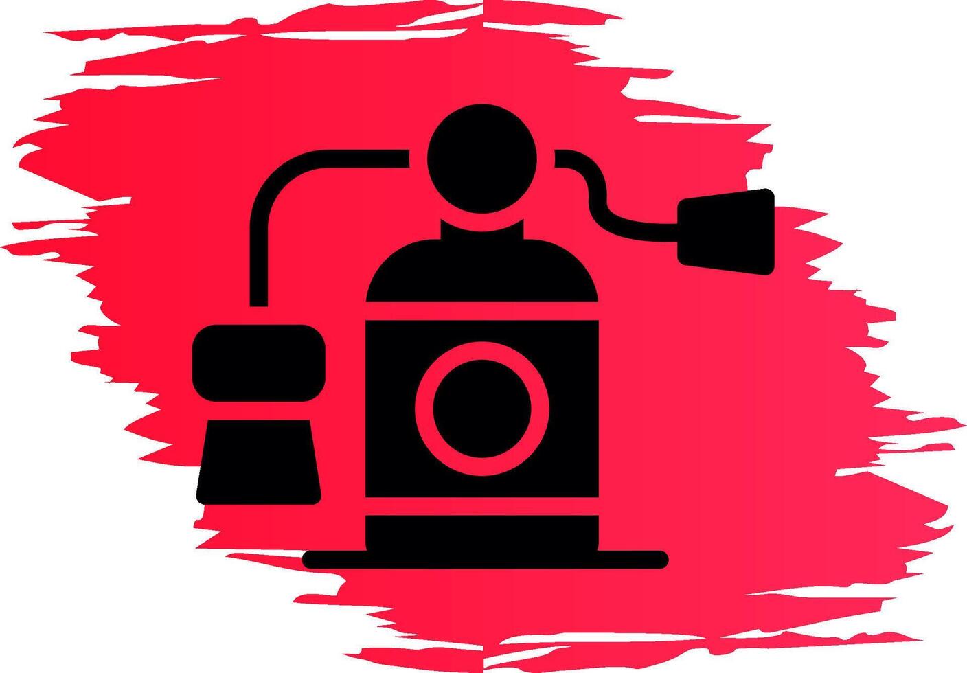 Fire Extinguisher Creative Icon Design vector