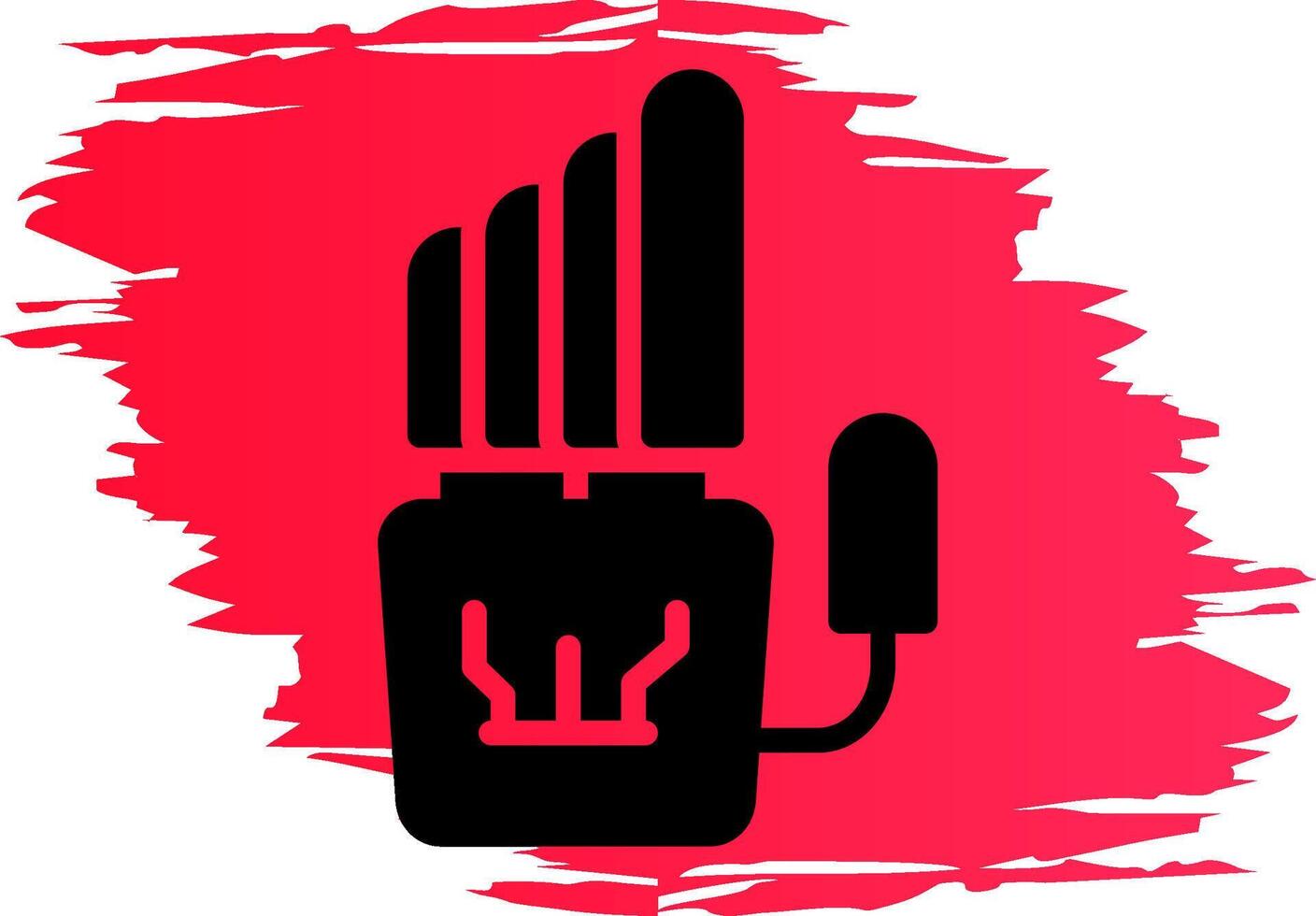 Robot Hand Creative Icon Design vector