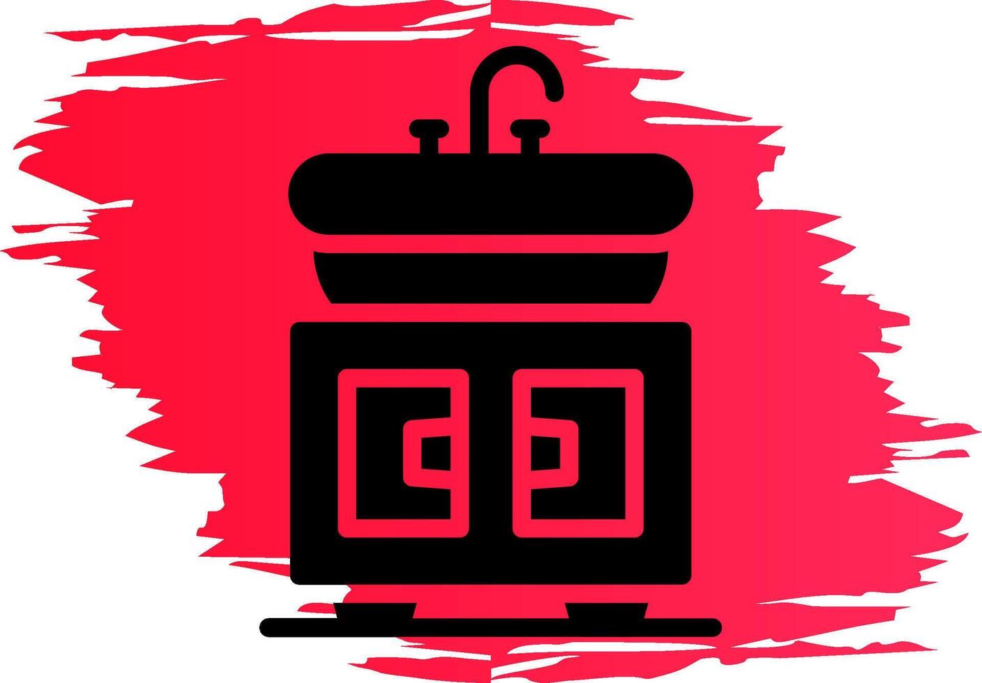 Washbasin Creative Icon Design vector