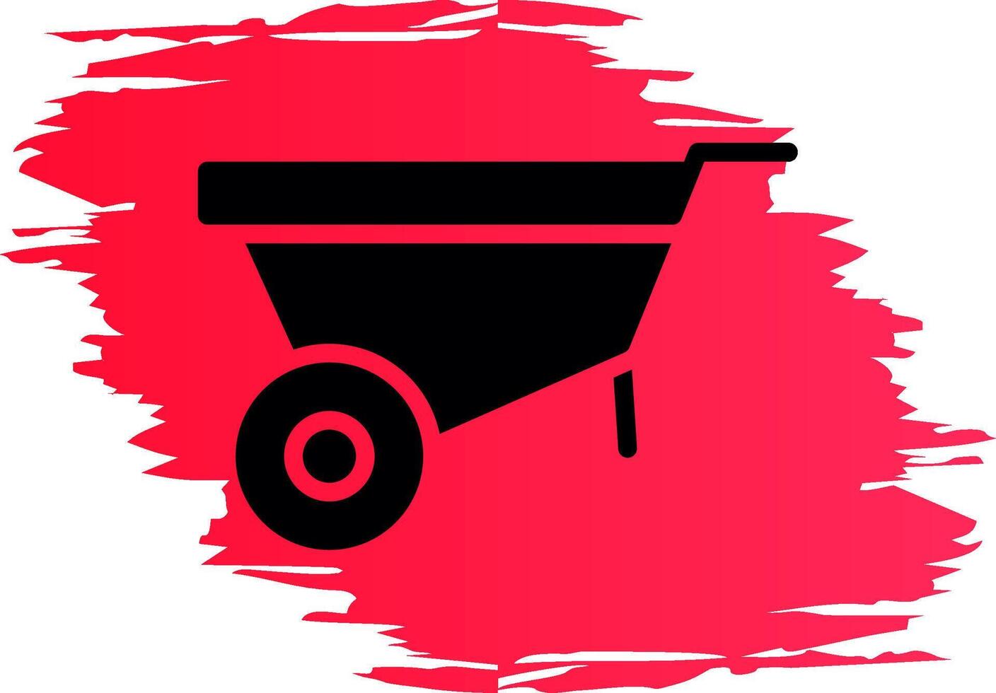 Wheelbarrow Creative Icon Design vector