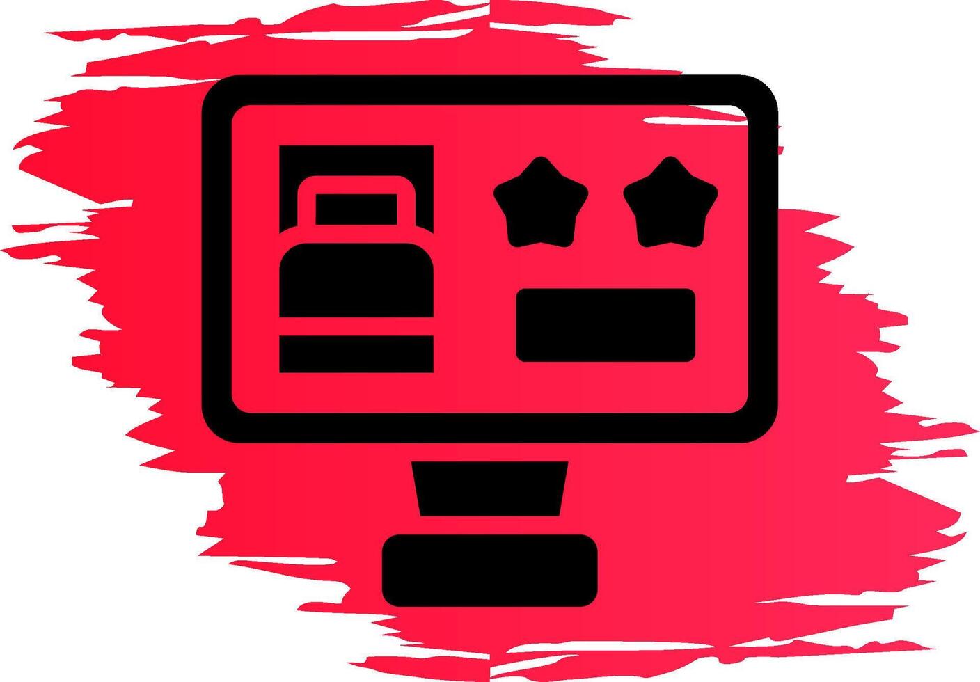 Online Booking Creative Icon Design vector