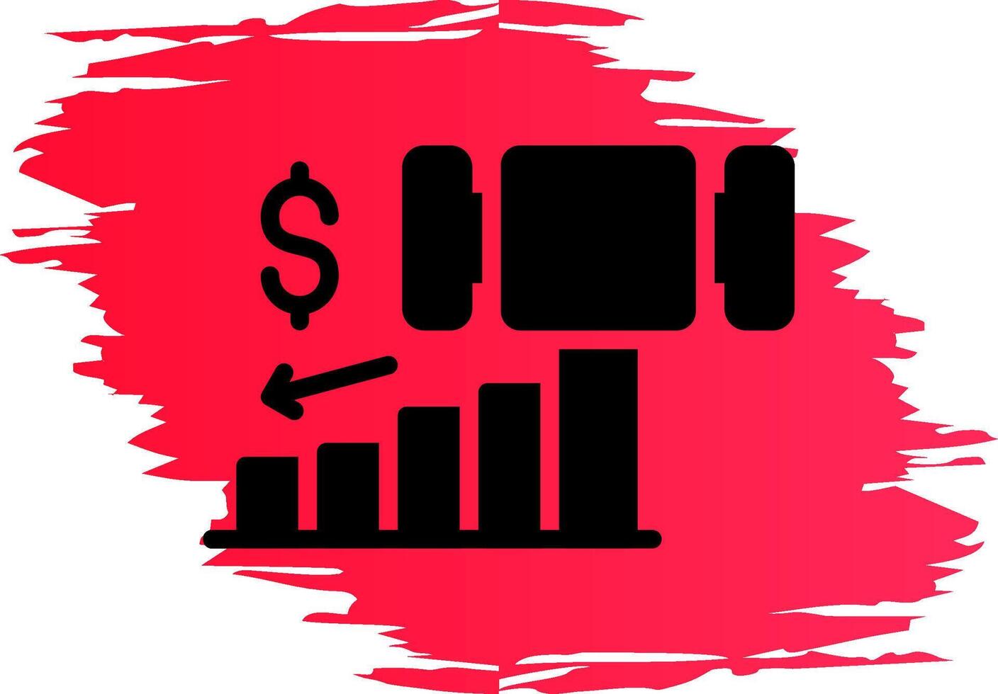 Bankruptcy Creative Icon Design vector