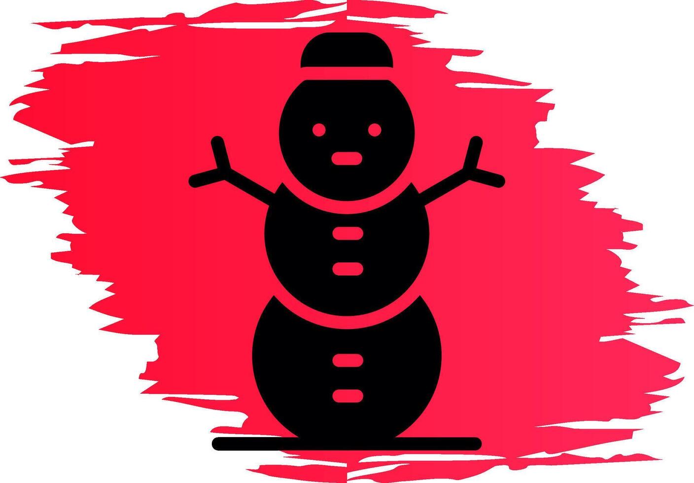 Snowman Creative Icon Design vector