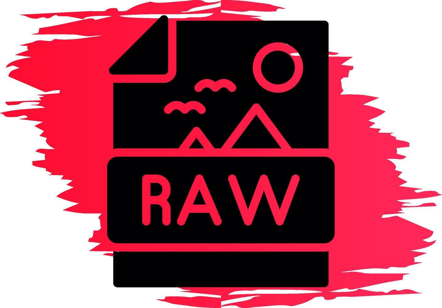 Raw Creative Icon Design vector