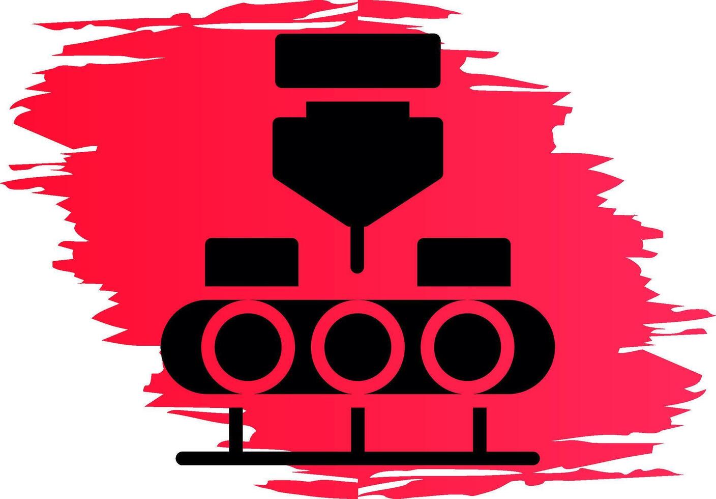 Conveyor Belt Creative Icon Design vector