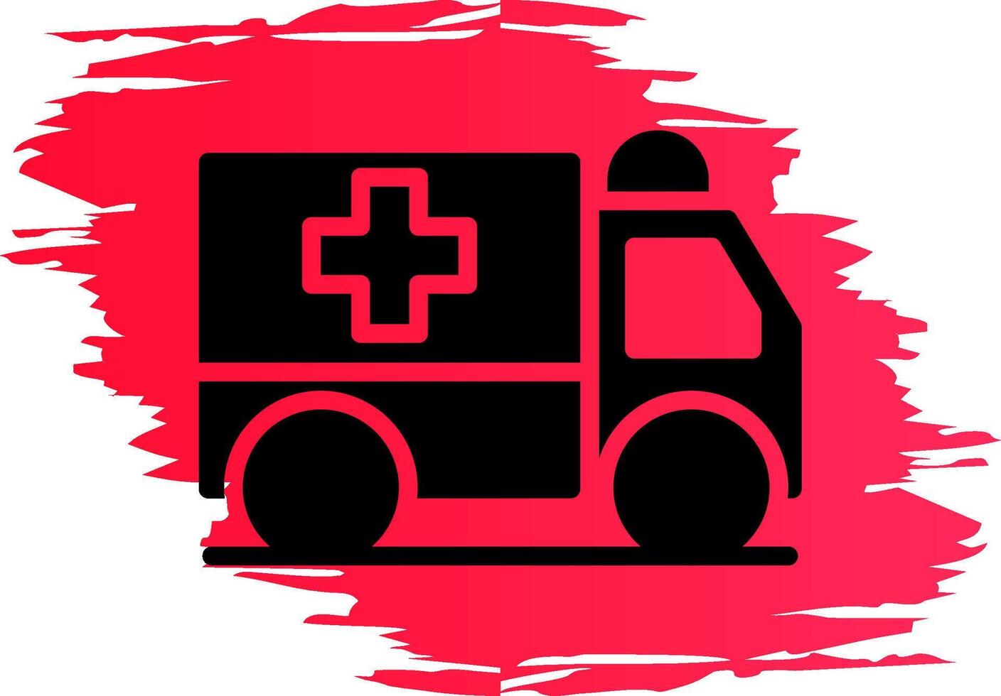 Ambulance Creative Icon Design vector