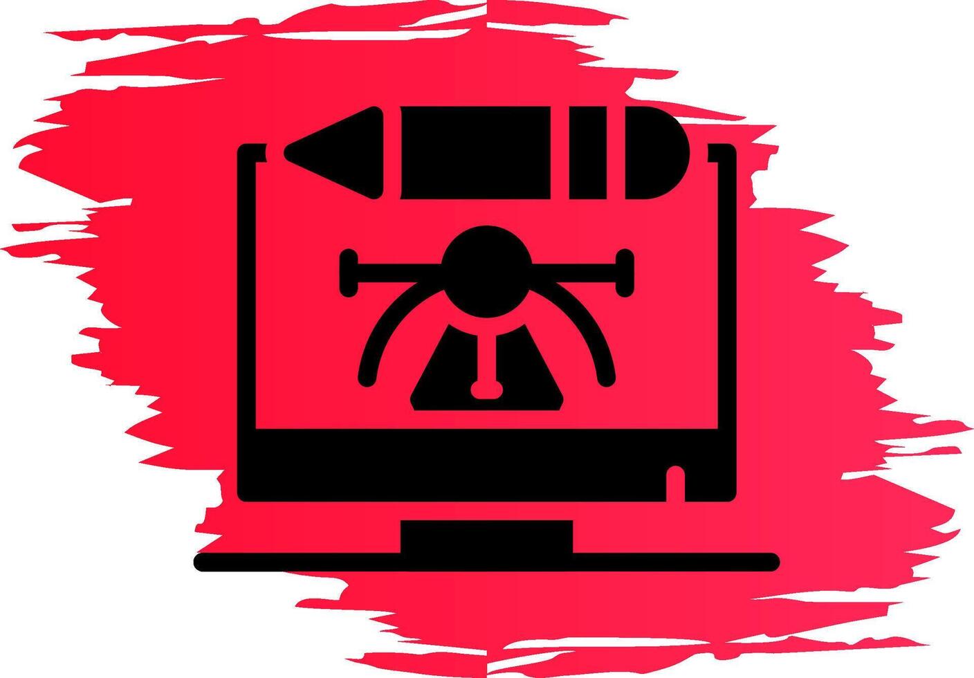 Digital Art Creative Icon Design vector