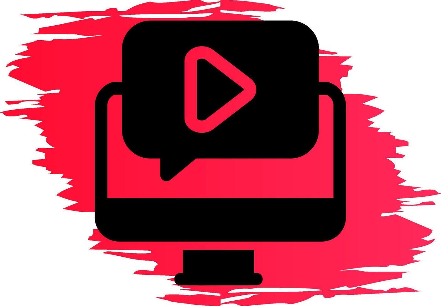 Video Tutorial Creative Icon Design vector