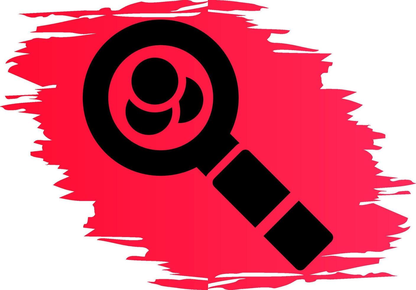 Magnifying Glass Creative Icon Design vector