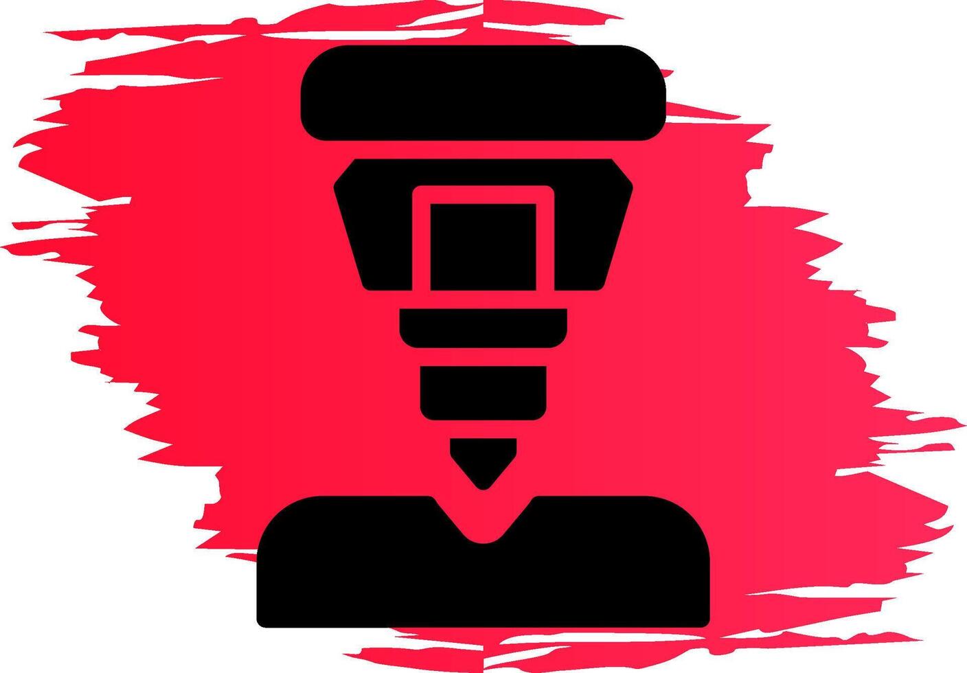 Drilling Machine Creative Icon Design vector