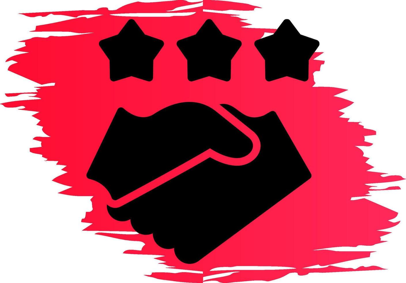 Game Handshake Creative Icon Design vector