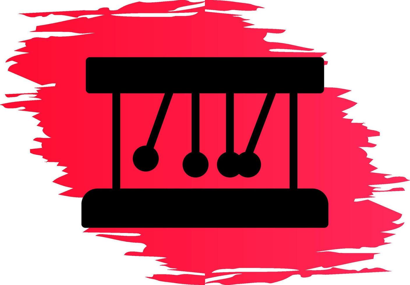 Newton Cradle Creative Icon Design vector