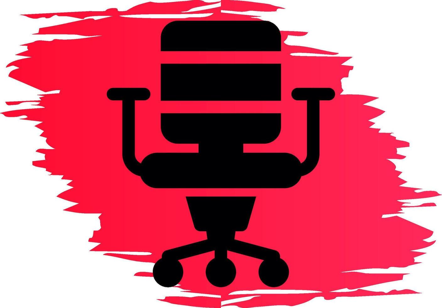 Office Chair Creative Icon Design vector