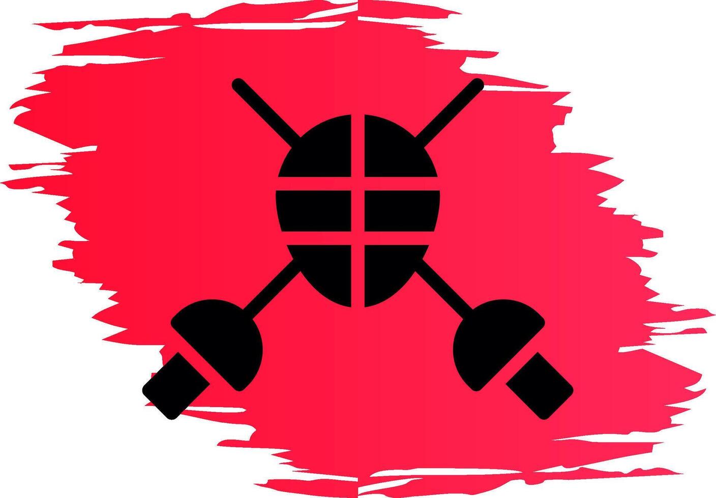 Fencing Creative Icon Design vector