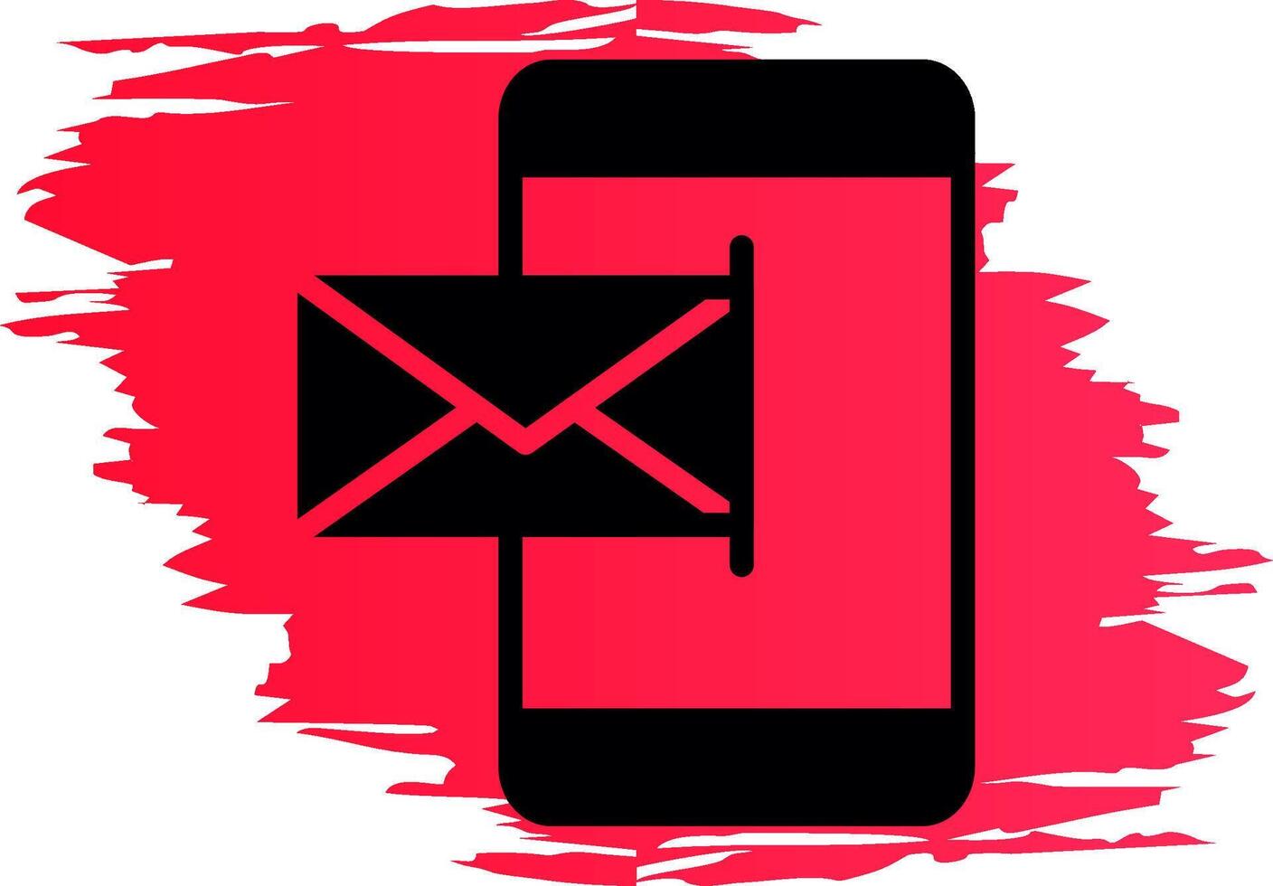 Mobile Email Creative Icon Design vector